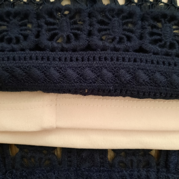 DEX Navy Lace Shirt - Picture 5 of 7